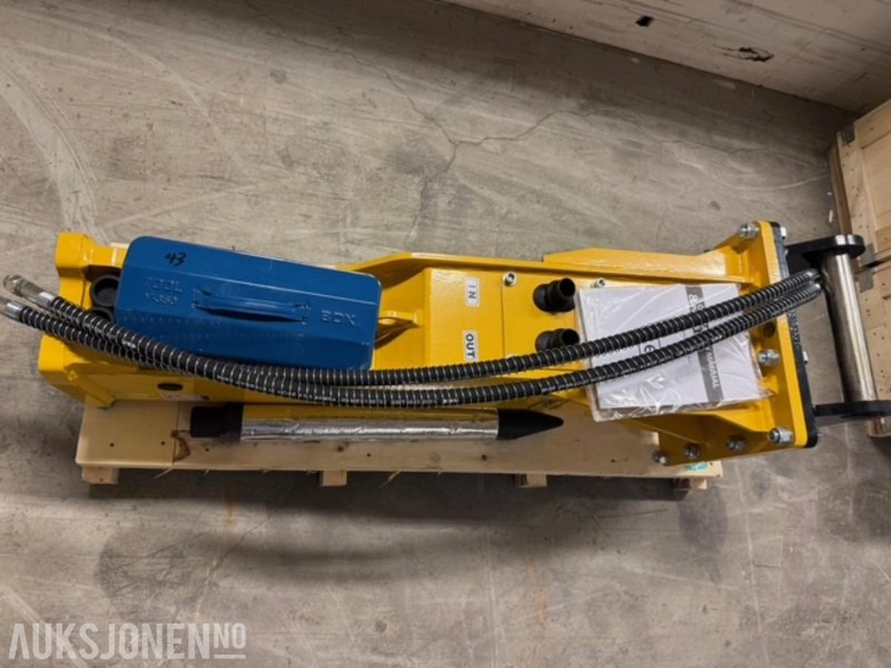 NY HENIMA PIGGHAMMER TIL 6-9 TONNS GRAVEMASKIN S50 M/GARANTI - Hydraulisk hammare: bild 4 NY HENIMA PIGGHAMMER TIL 6-9 TONNS GRAVEMASKIN S50 M/GARANTI - Hydraulisk hammare: bild 4