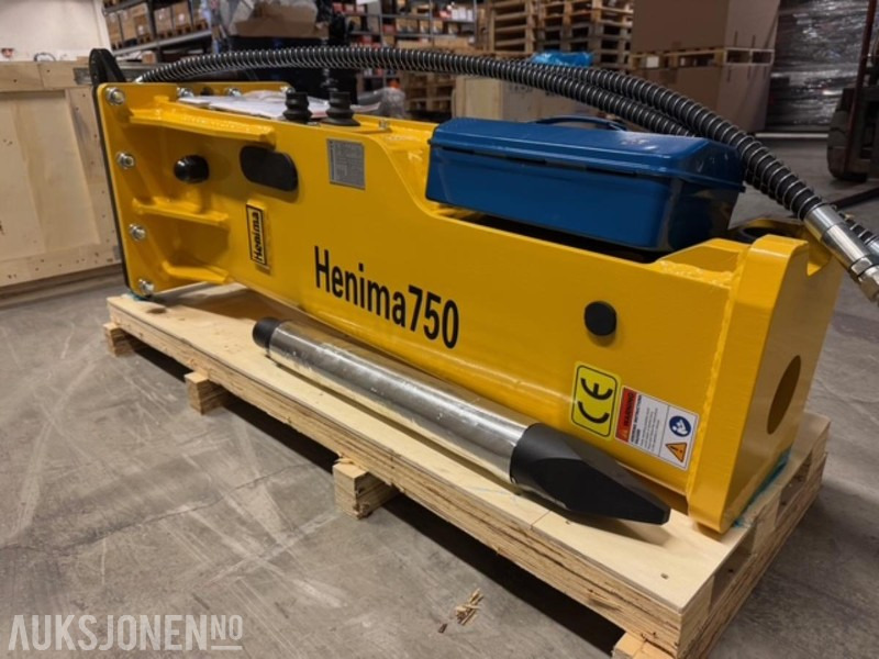 NY HENIMA PIGGHAMMER TIL 6-9 TONNS GRAVEMASKIN S50 M/GARANTI - Hydraulisk hammare: bild 5 NY HENIMA PIGGHAMMER TIL 6-9 TONNS GRAVEMASKIN S50 M/GARANTI - Hydraulisk hammare: bild 5