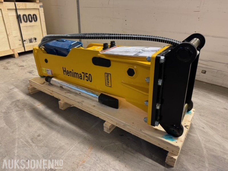 NY HENIMA PIGGHAMMER TIL 6-9 TONNS GRAVEMASKIN S50 M/GARANTI - Hydraulisk hammare: bild 2 NY HENIMA PIGGHAMMER TIL 6-9 TONNS GRAVEMASKIN S50 M/GARANTI - Hydraulisk hammare: bild 2