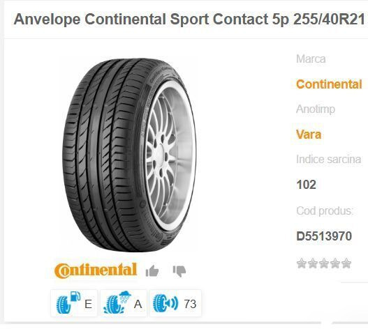 Continental NOI NOU ContisportContact 255 / 40 ZR 21 - Komplett hjul: bild 1 Continental NOI NOU ContisportContact 255 / 40 ZR 21 - Komplett hjul: bild 1