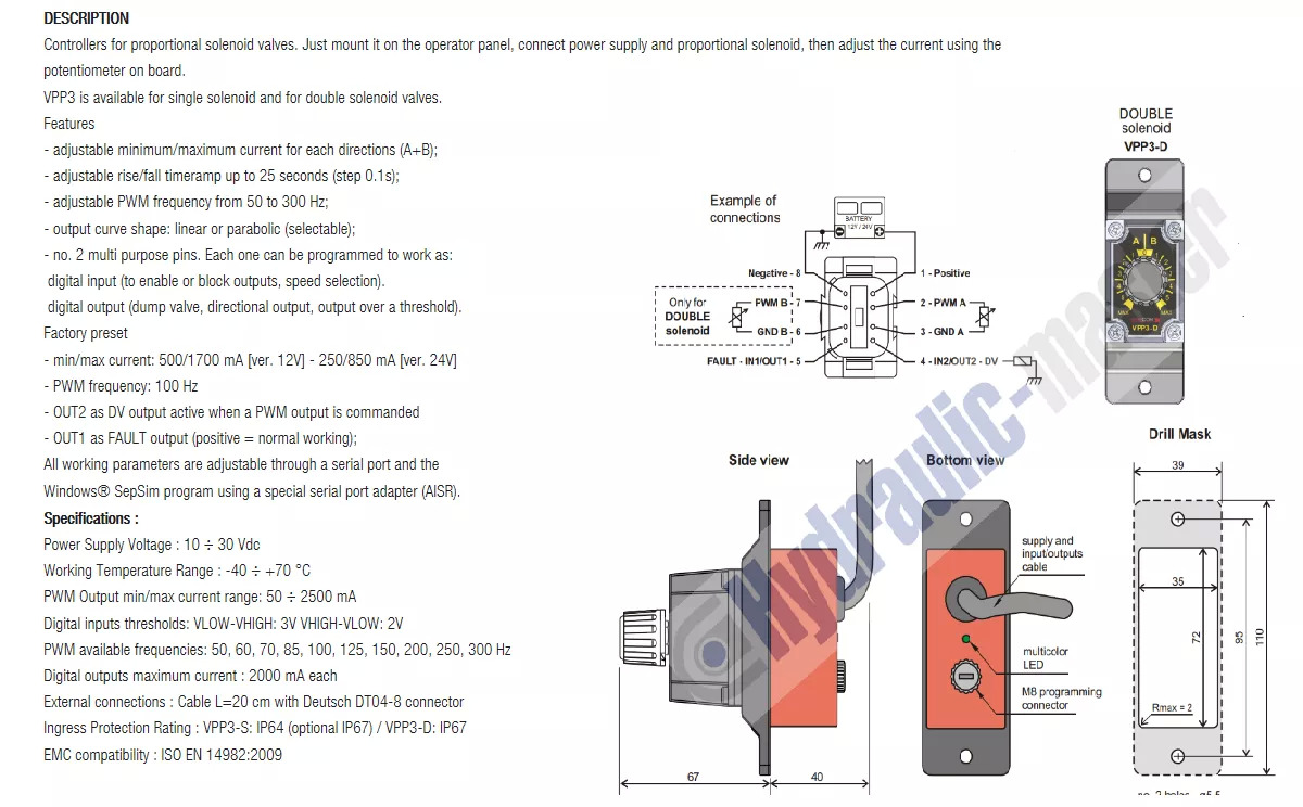 Frontlastar för traktor för Lastbil Full proportional valve 3 sections SPV 20-120 l/min 12 or 24 V plug and play det also available with Walvoil DPX100: bild 7 Frontlastar för traktor för Lastbil Full proportional valve 3 sections SPV 20-120 l/min 12 or 24 V plug and play det also available with Walvoil DPX100: bild 7