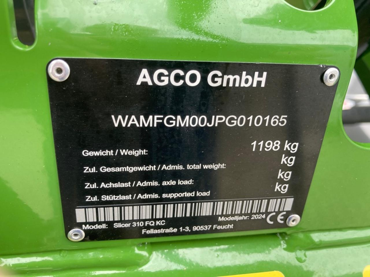 Fendt SLICER 310F - Slåttermaskin: bild 5 Fendt SLICER 310F - Slåttermaskin: bild 5