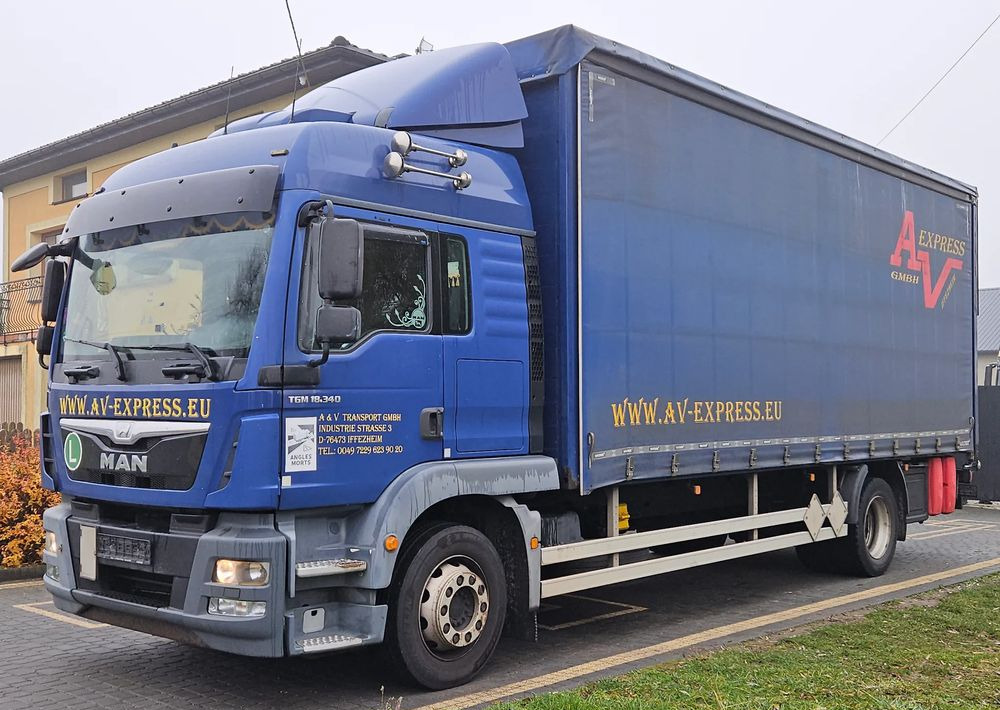 MAN TGM 18.340 / FIRANKA / SPROWADZONY / 9100 ŁADOWNOŚĆ / 18 PALET / E6 / WINDA / - Kapellbil: bild 1 MAN TGM 18.340 / FIRANKA / SPROWADZONY / 9100 ŁADOWNOŚĆ / 18 PALET / E6 / WINDA / - Kapellbil: bild 1