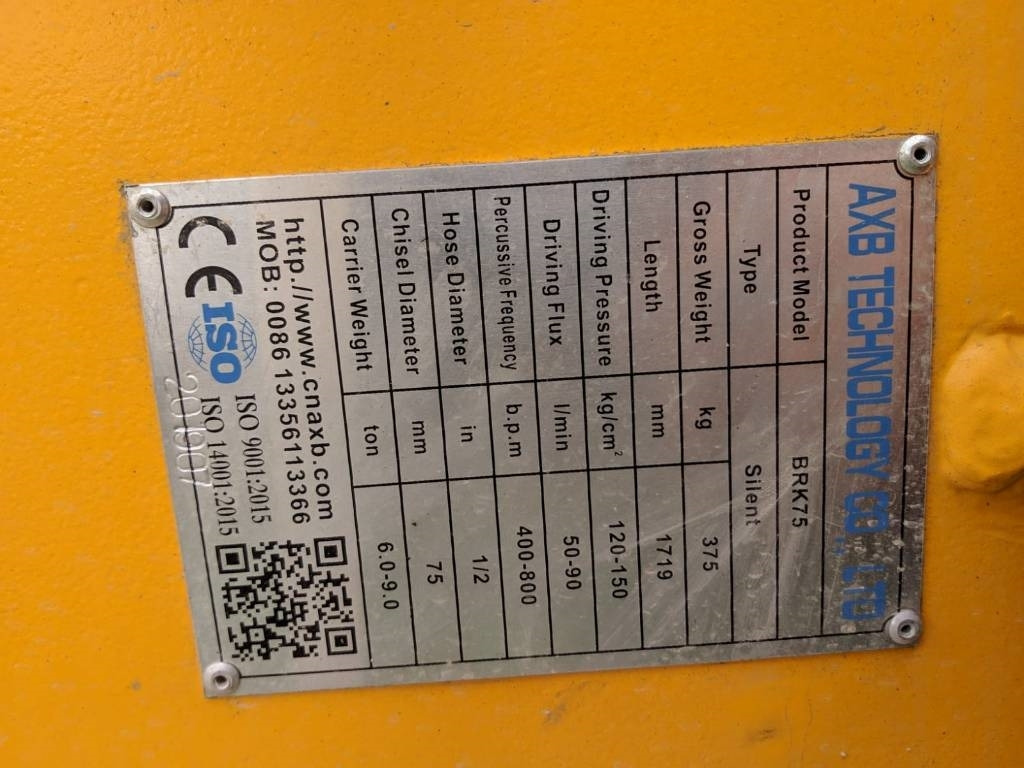 AXB BKR - Hydraulisk hammare för Byggmaskiner: bild 4 AXB BKR - Hydraulisk hammare för Byggmaskiner: bild 4