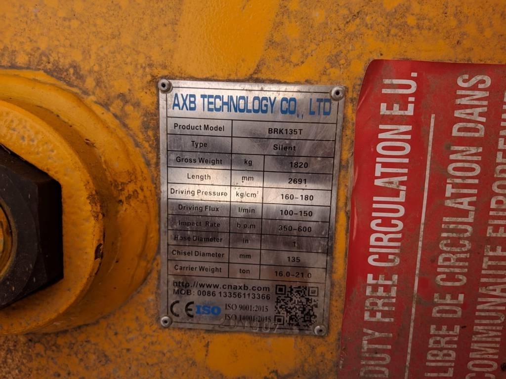 AXB BKR - Hydraulisk hammare för Byggmaskiner: bild 5 AXB BKR - Hydraulisk hammare för Byggmaskiner: bild 5