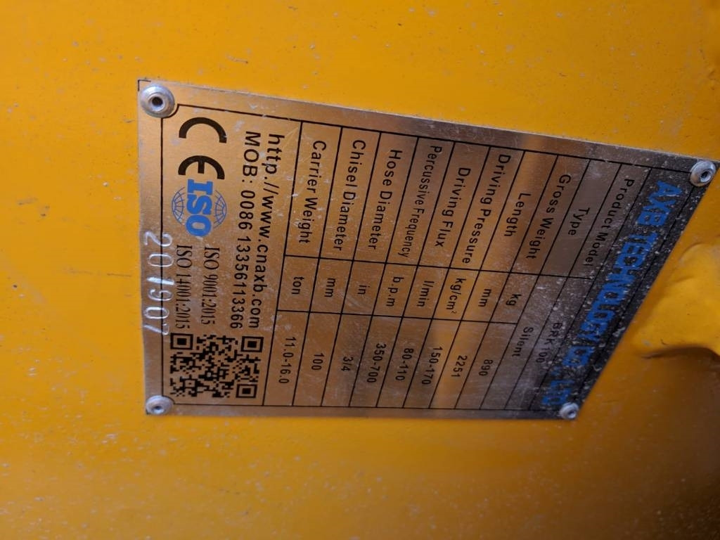 AXB BKR - Hydraulisk hammare för Byggmaskiner: bild 2 AXB BKR - Hydraulisk hammare för Byggmaskiner: bild 2