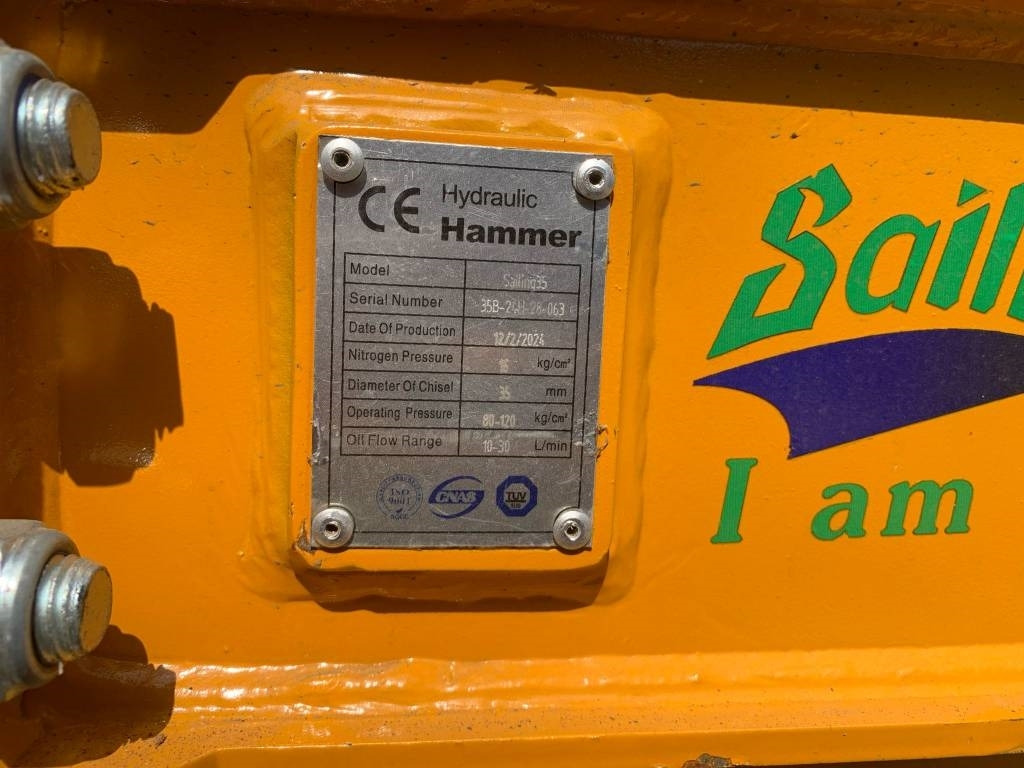Sailing 35 Hydraulic Breaker - Hydraulisk hammare för Byggmaskiner: bild 3 Sailing 35 Hydraulic Breaker - Hydraulisk hammare för Byggmaskiner: bild 3