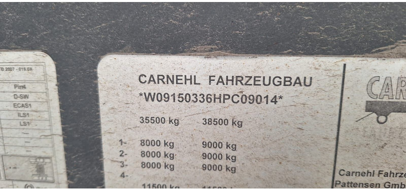 Carnehl 3-Achser Alumulde 24qubik - Tippbil semitrailer: bild 4 Carnehl 3-Achser Alumulde 24qubik - Tippbil semitrailer: bild 4