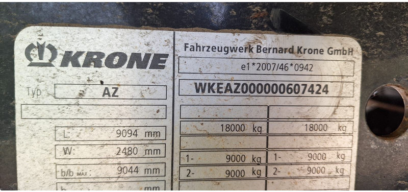 Krone BDF Wechselbrückenanhänger - Containersläp/ Växelflaksläp: bild 4 Krone BDF Wechselbrückenanhänger - Containersläp/ Växelflaksläp: bild 4