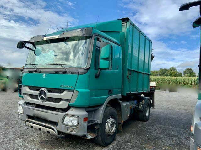 Mercedes-Benz 1844K 4x2 Kipper mit Kran Blattgefedert - Tippbil lastbil, Kranbil: bild 1 Mercedes-Benz 1844K 4x2 Kipper mit Kran Blattgefedert - Tippbil lastbil, Kranbil: bild 1