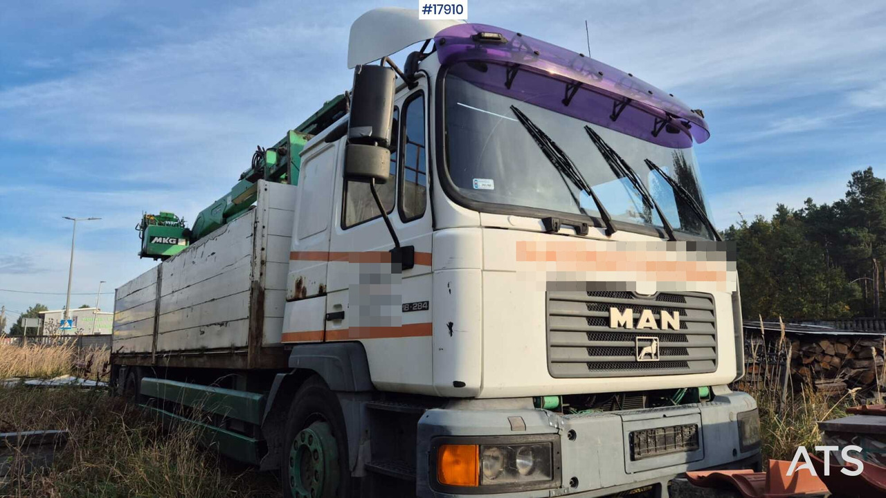 2000 MAN 18.284 - Flakbil, Kranbil: bild 3 2000 MAN 18.284 - Flakbil, Kranbil: bild 3