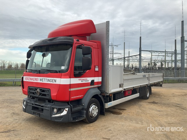 Renault Midlum 240 D12 Flatbed Truck with Crane - Flakbil, Kranbil: bild 1 Renault Midlum 240 D12 Flatbed Truck with Crane - Flakbil, Kranbil: bild 1