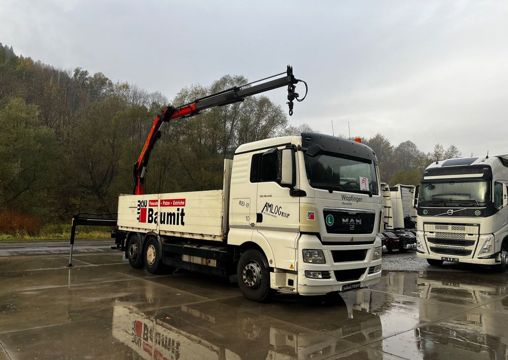 MAN TGX 26.440 // 2009 // Palfinger PK 12001EH Radio // Oś skrętna i podnoszona // - Flakbil, Kranbil: bild 3 MAN TGX 26.440 // 2009 // Palfinger PK 12001EH Radio // Oś skrętna i podnoszona // - Flakbil, Kranbil: bild 3