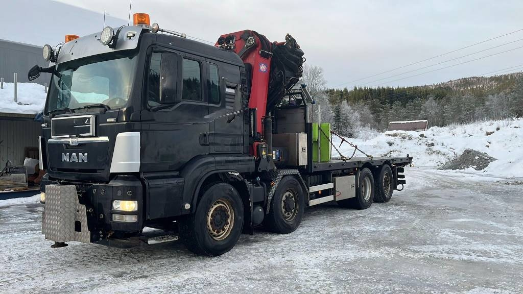 MAN TGS 35.480 8x4 60 tm HMF crane - Kranbil: bild 1 MAN TGS 35.480 8x4 60 tm HMF crane - Kranbil: bild 1