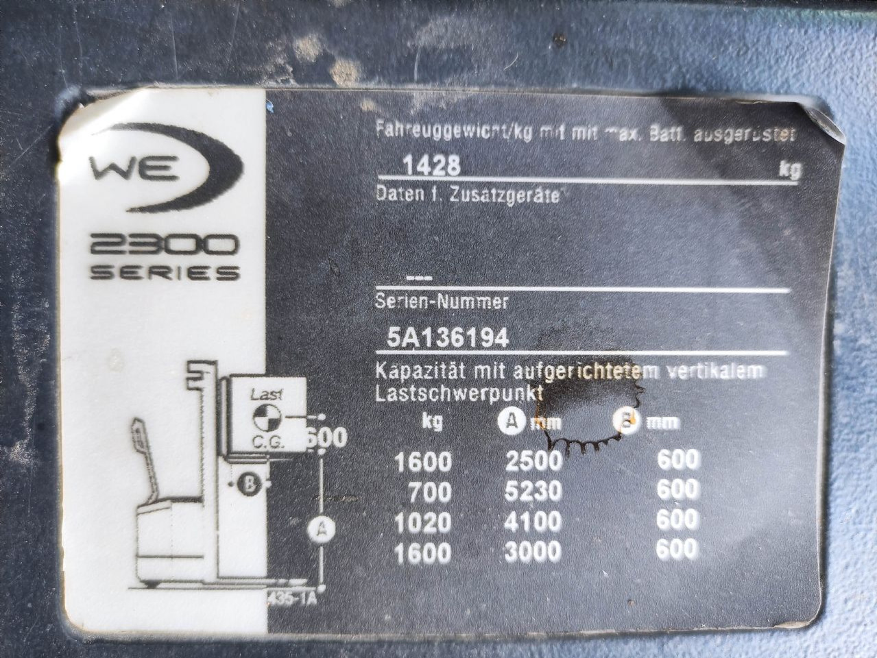 Crown WE 2300-1.6 TT - Staplare: bild 5 Crown WE 2300-1.6 TT - Staplare: bild 5