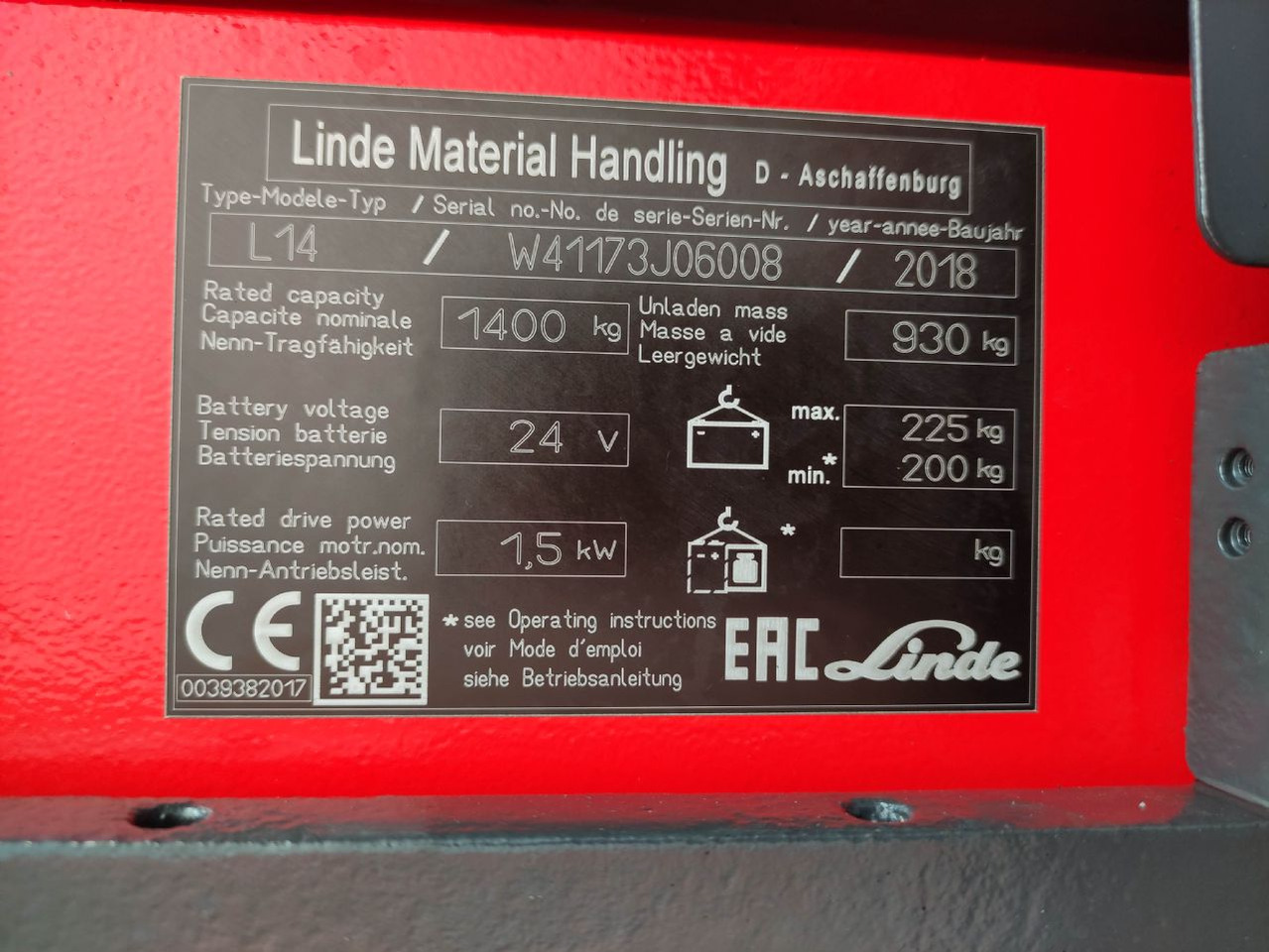 Linde L14i-1173 - Staplare: bild 5 Linde L14i-1173 - Staplare: bild 5