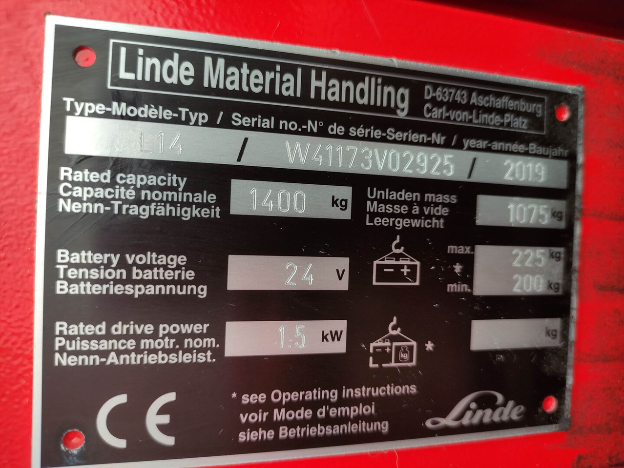 Linde L14i-1173 - Staplare: bild 5 Linde L14i-1173 - Staplare: bild 5