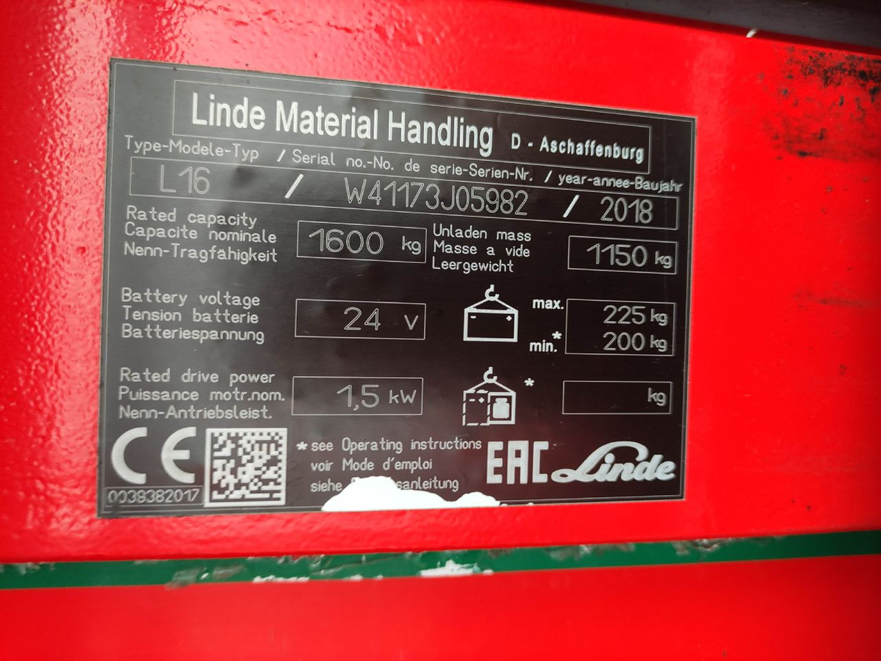 Linde L16-1173 - Staplare: bild 5 Linde L16-1173 - Staplare: bild 5