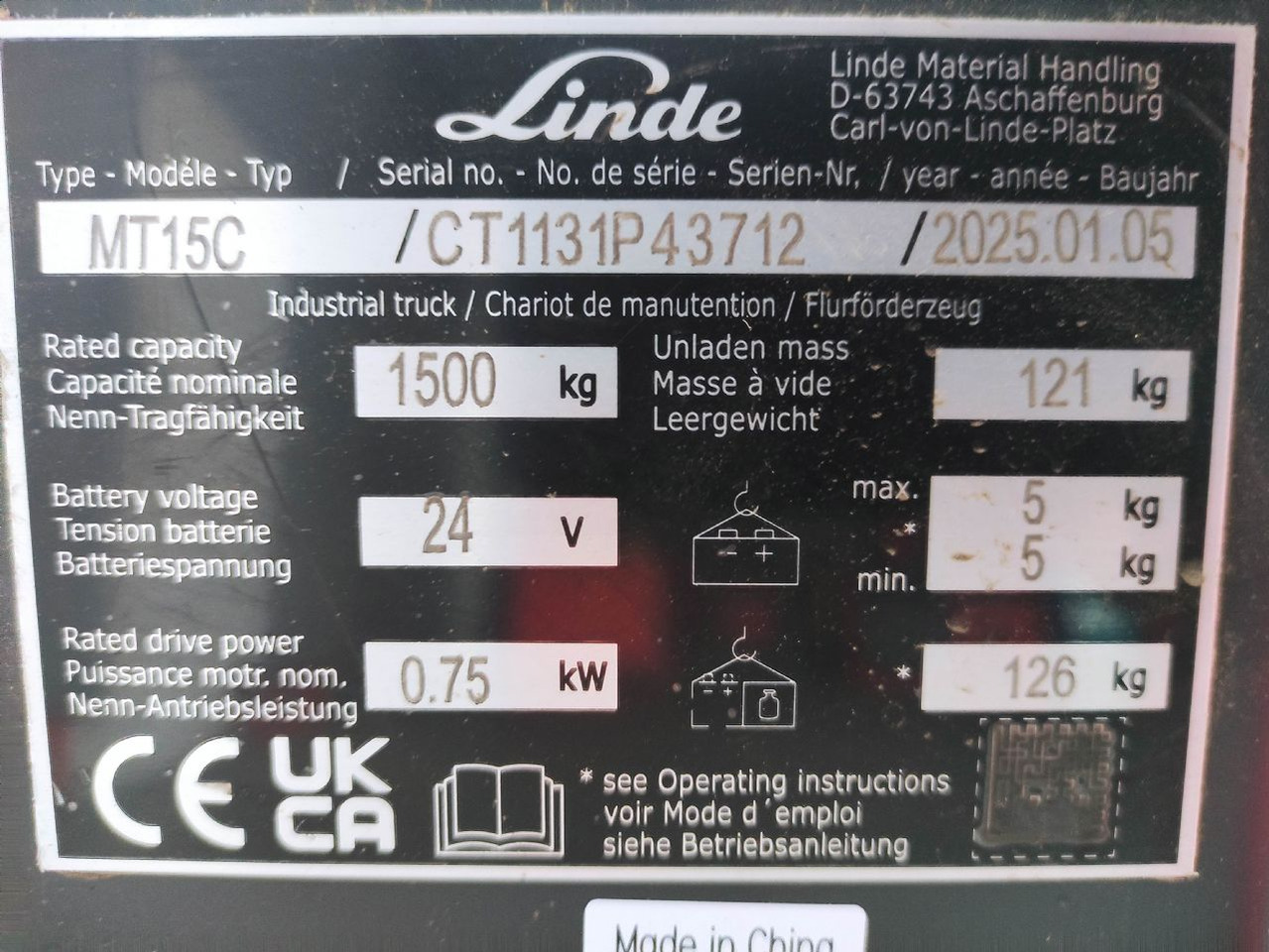 Linde MT15C - Låglyftar: bild 5 Linde MT15C - Låglyftar: bild 5