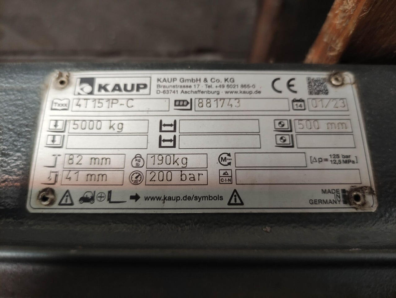 Kaup 4T151P-C - Tillbehör för Byggmaskiner: bild 5 Kaup 4T151P-C - Tillbehör för Byggmaskiner: bild 5