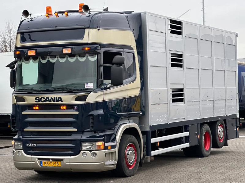 Scania R420 6x2 Topline / 3 Stock Animal Transport / Retarder / Euro 5 - Djurtransport lastbil: bild 1 Scania R420 6x2 Topline / 3 Stock Animal Transport / Retarder / Euro 5 - Djurtransport lastbil: bild 1
