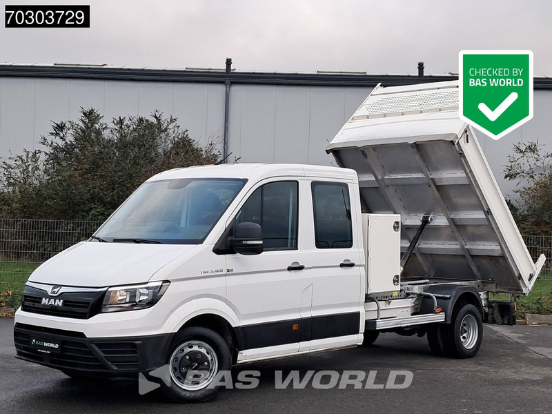 Volkswagen Crafter Doppel Kabine Kipper Doppelbereifung 3,5t AHK Klima Tempomat Kamera Euro6 A/C Towbar Cruise control - Transportbil med tippflak: bild 1 Volkswagen Crafter Doppel Kabine Kipper Doppelbereifung 3,5t AHK Klima Tempomat Kamera Euro6 A/C Towbar Cruise control - Transportbil med tippflak: bild 1