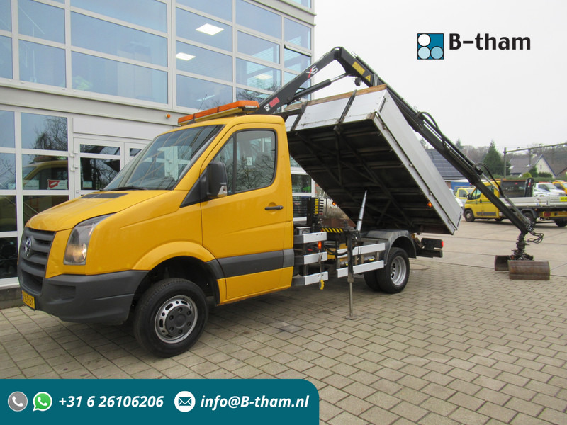 Volkswagen Crafter 50 2.5TDI 80KW HIAB 033 B-2 + Kipper Tipper - Tippbil lastbil, Kranbil: bild 1 Volkswagen Crafter 50 2.5TDI 80KW HIAB 033 B-2 + Kipper Tipper - Tippbil lastbil, Kranbil: bild 1