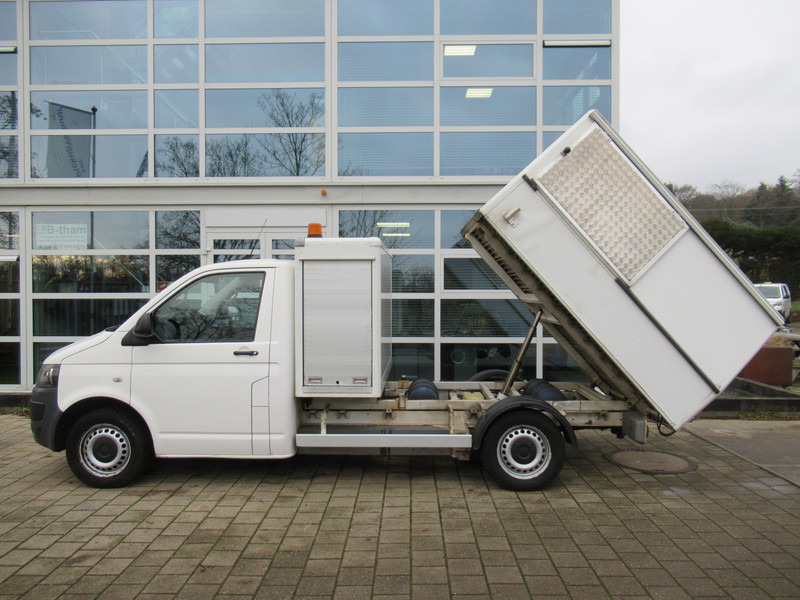 Volkswagen Transporter T5 2.0i 85KW L2H1 CNG aardgas + Benzine Veegvuilkipper - Transportbil med tippflak: bild 2 Volkswagen Transporter T5 2.0i 85KW L2H1 CNG aardgas + Benzine Veegvuilkipper - Transportbil med tippflak: bild 2