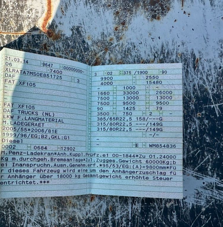 DAF 105.510 6X4 Kran Penz /Atlas Holz Crane - Timmerbil, Kranbil: bild 4 DAF 105.510 6X4 Kran Penz /Atlas Holz Crane - Timmerbil, Kranbil: bild 4