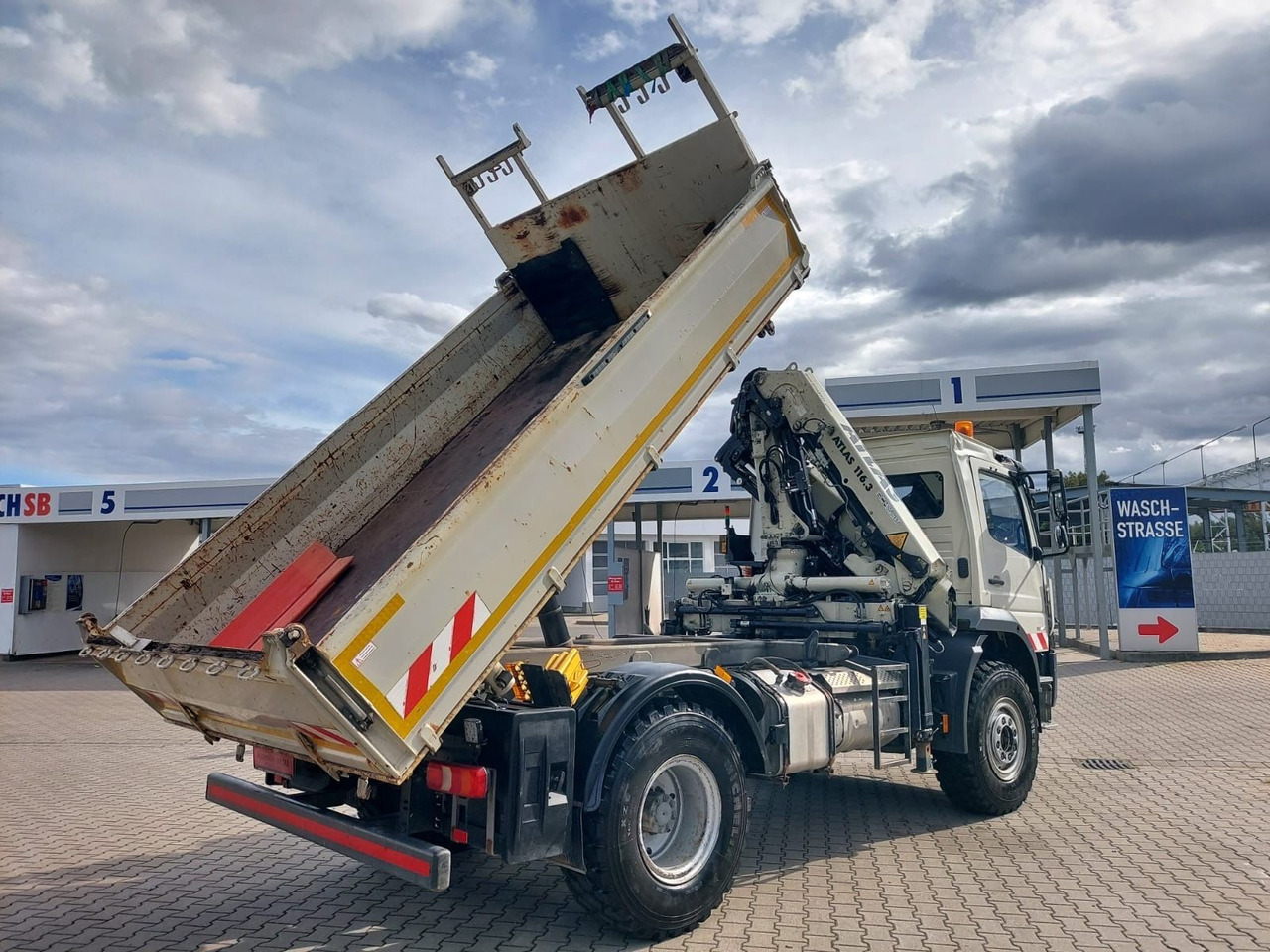 Mercedes-Benz Atego / 1324 MEILLER 4X4 KRAN ATLAS 116.3 Kipper - Tippbil lastbil, Kranbil: bild 5 Mercedes-Benz Atego / 1324 MEILLER 4X4 KRAN ATLAS 116.3 Kipper - Tippbil lastbil, Kranbil: bild 5