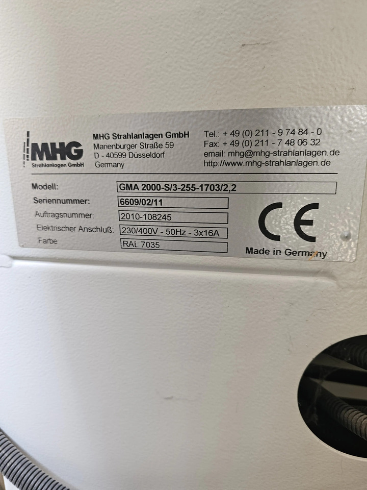 1 Stk. Glasscheiben Strahlanlage (MHG) - Maskin: bild 3 1 Stk. Glasscheiben Strahlanlage (MHG) - Maskin: bild 3