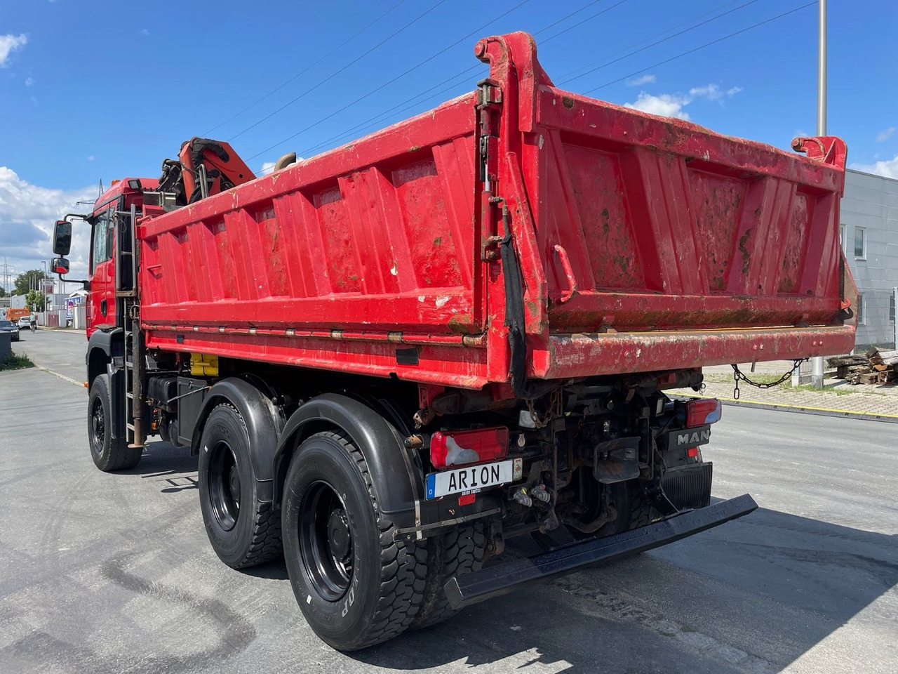MAN TGA 26.360 6x6H Dreiseitenkipper/Kran/PALFINGER - Tippbil lastbil, Kranbil: bild 4 MAN TGA 26.360 6x6H Dreiseitenkipper/Kran/PALFINGER - Tippbil lastbil, Kranbil: bild 4