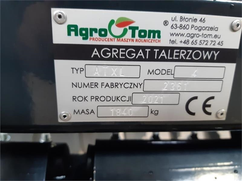 Agro - TOM XL 4 meter hd modellen - Tallriksredskap: bild 3 Agro - TOM XL 4 meter hd modellen - Tallriksredskap: bild 3