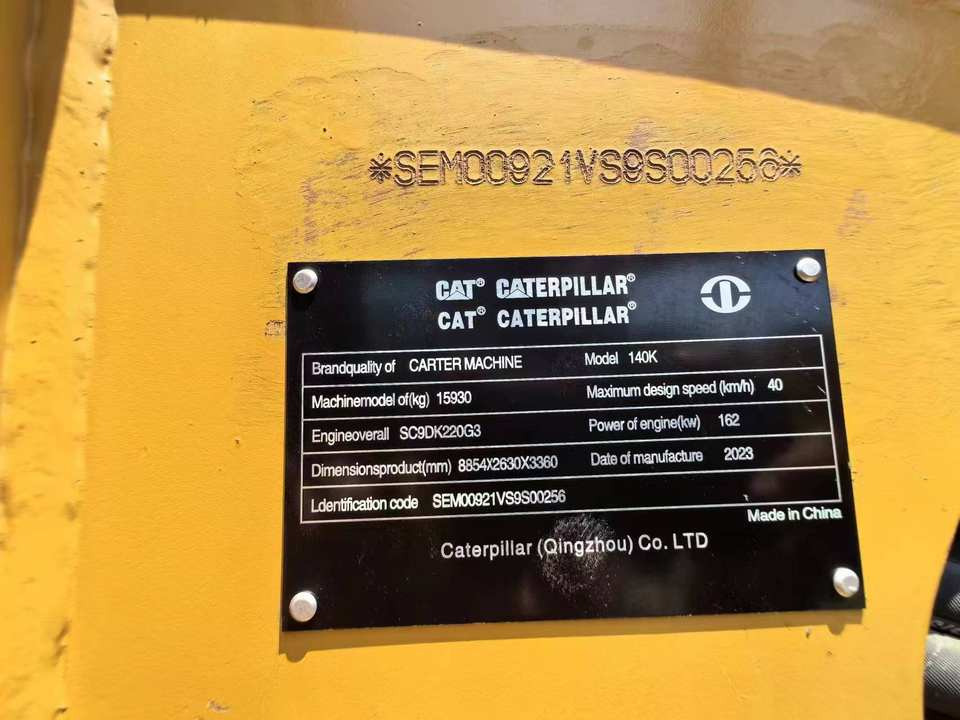 Second Hand Used Construction Machinery CAT 140K 15 Ton Grader for Sale 1000H From Shanghai Japanese Brand Good Condition - Väghyvel: bild 5 Second Hand Used Construction Machinery CAT 140K 15 Ton Grader for Sale 1000H From Shanghai Japanese Brand Good Condition - Väghyvel: bild 5