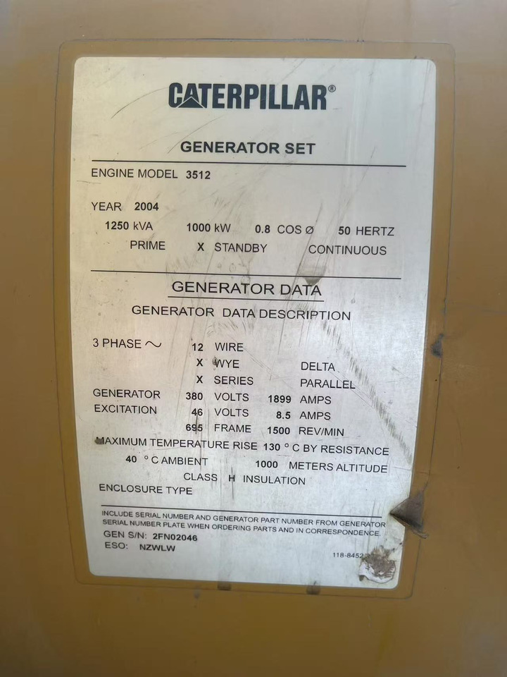 CATPILLAR 3512 - Verktyg/ Utrustning: bild 4 CATPILLAR 3512 - Verktyg/ Utrustning: bild 4