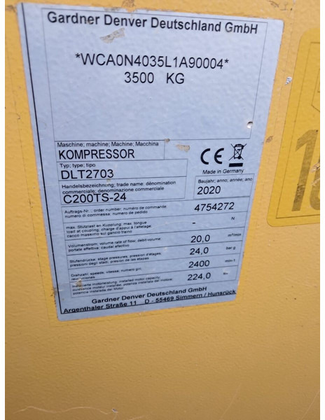 Compair C200 TS - 24 - Luftkompressor: bild 2 Compair C200 TS - 24 - Luftkompressor: bild 2