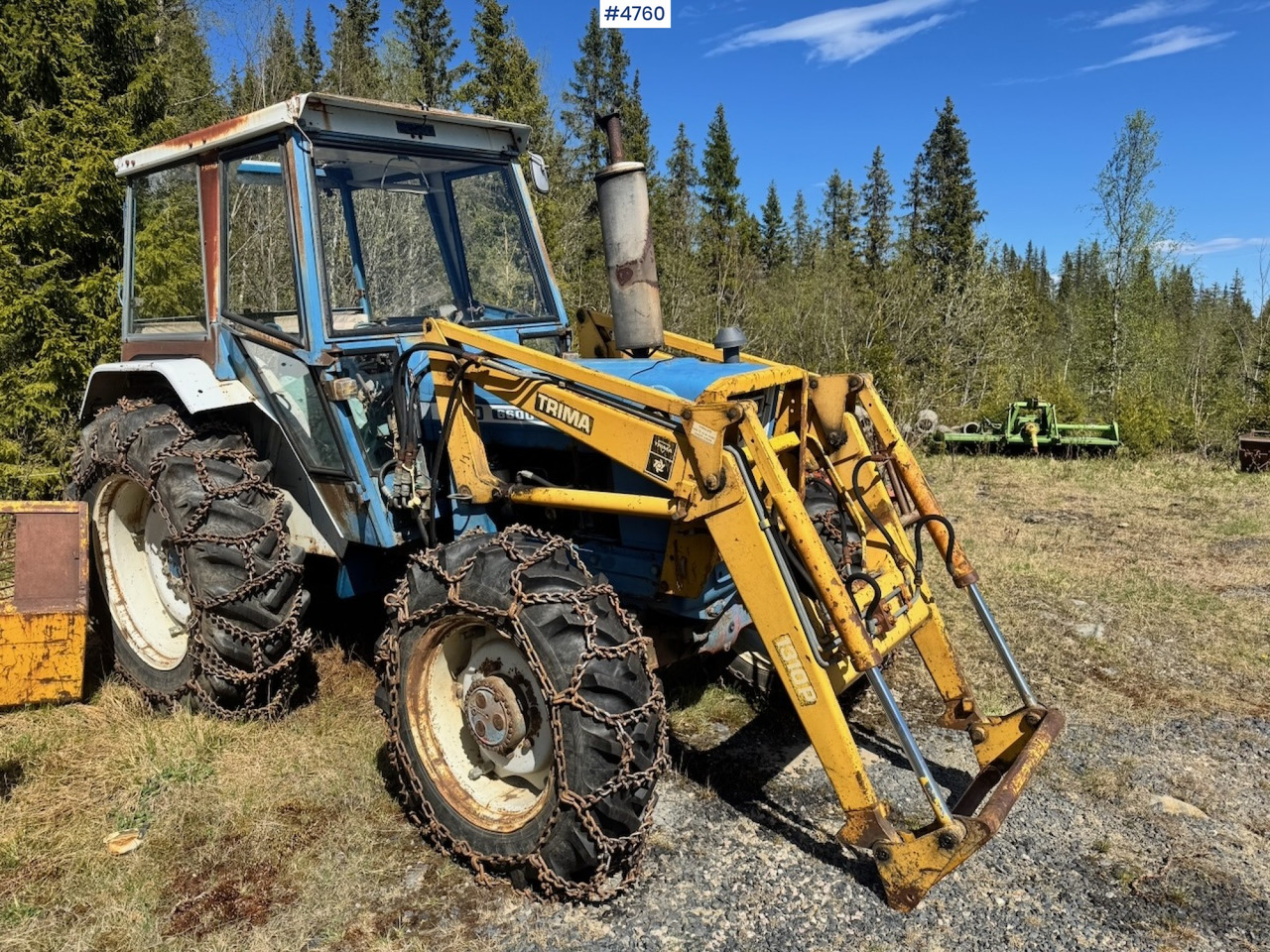 1978 Ford 6600 4x4 w/ Front Loader, Bucket, Twin Wheels and Winch. - Traktor: bild 5 1978 Ford 6600 4x4 w/ Front Loader, Bucket, Twin Wheels and Winch. - Traktor: bild 5