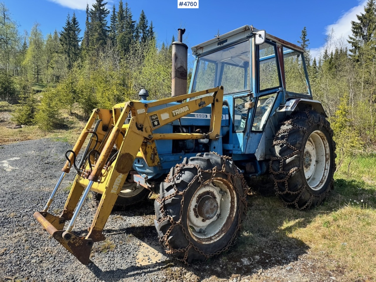 1978 Ford 6600 4x4 w/ Front Loader, Bucket, Twin Wheels and Winch. - Traktor: bild 2 1978 Ford 6600 4x4 w/ Front Loader, Bucket, Twin Wheels and Winch. - Traktor: bild 2