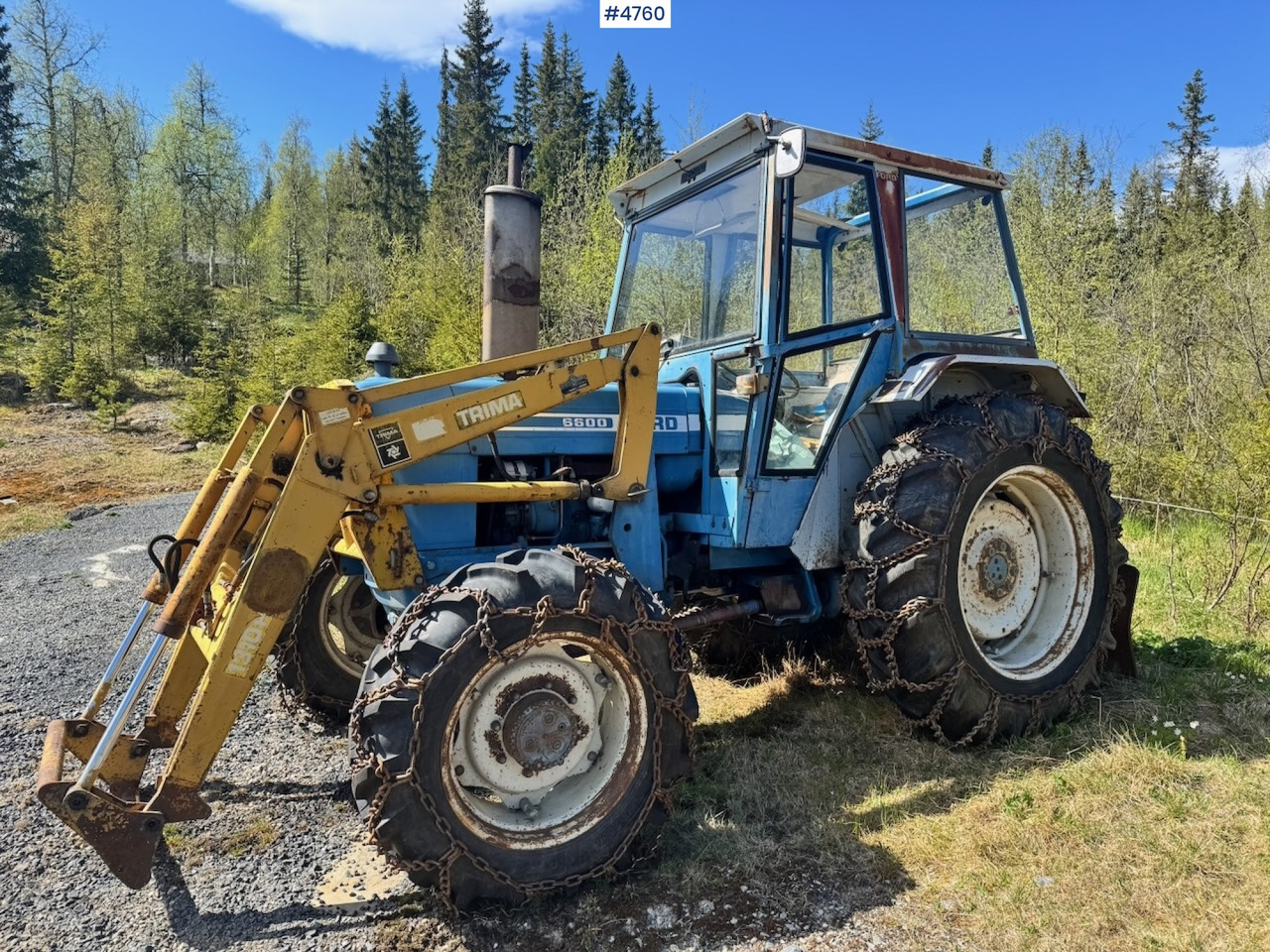 1978 Ford 6600 4x4 w/ Front Loader, Bucket, Twin Wheels and Winch. - Traktor: bild 3 1978 Ford 6600 4x4 w/ Front Loader, Bucket, Twin Wheels and Winch. - Traktor: bild 3