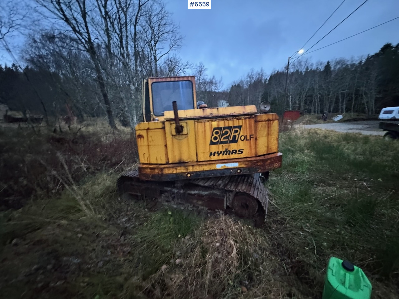 Grävmaskin 1985 Hymas 82R excavator w/ toothed bucket and narrow bucket!: bild 7