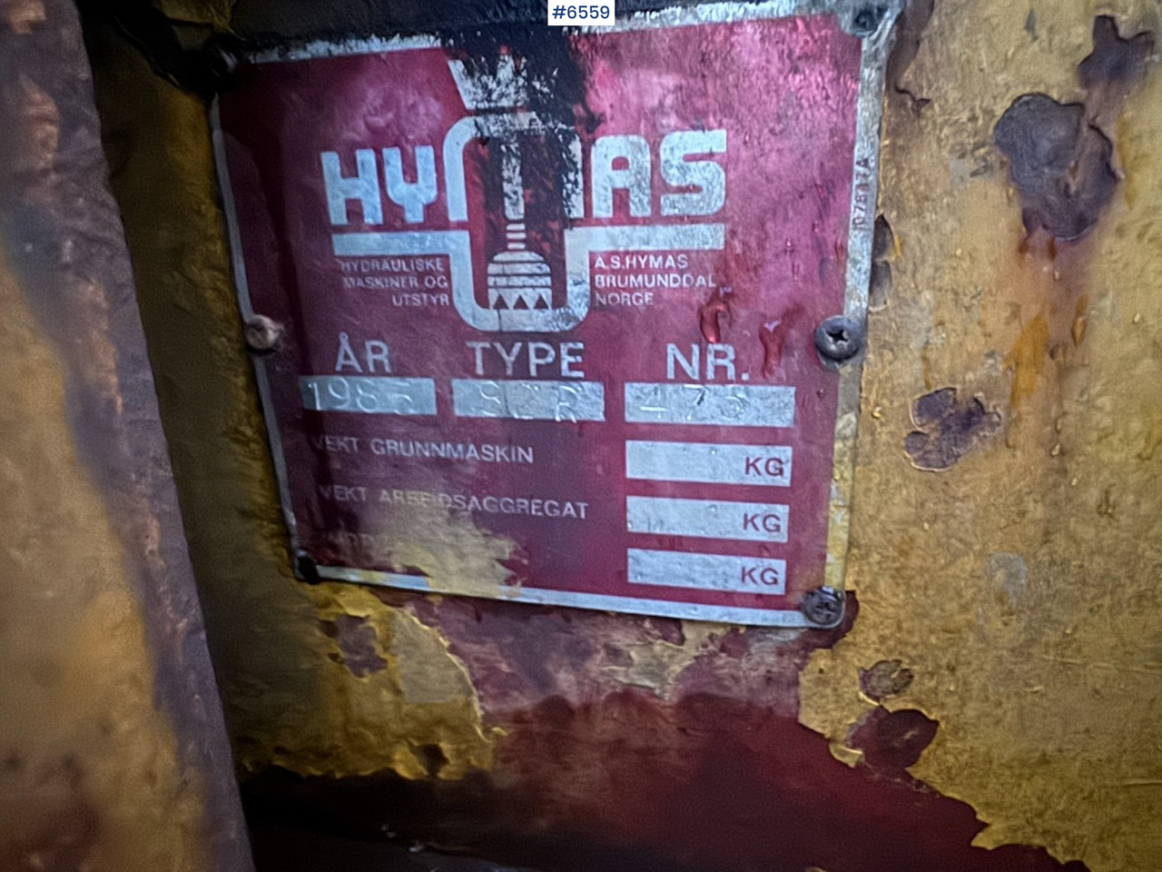 Grävmaskin 1985 Hymas 82R excavator w/ toothed bucket and narrow bucket!: bild 16