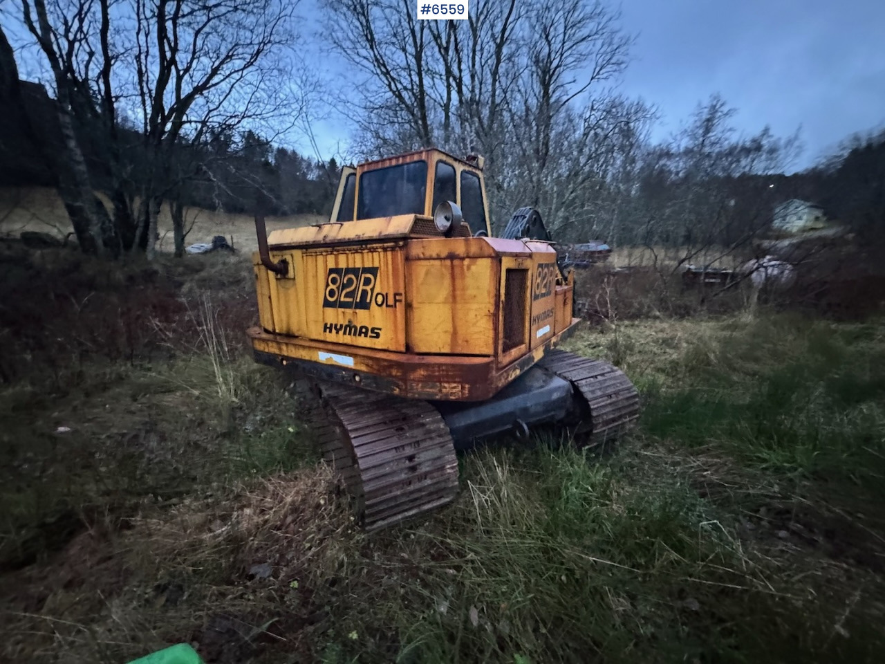 Grävmaskin 1985 Hymas 82R excavator w/ toothed bucket and narrow bucket!: bild 6