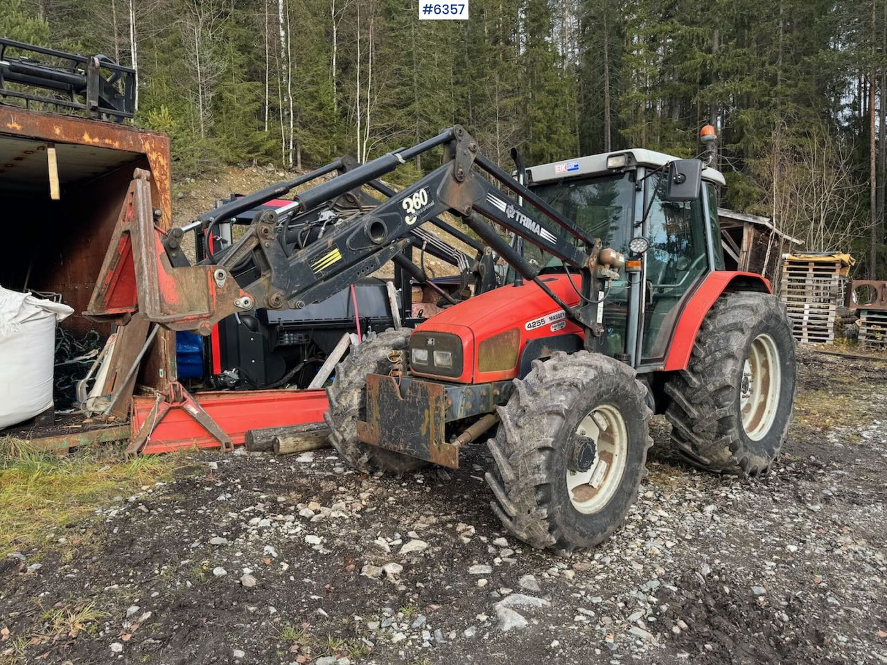 2000 Massey Ferguson 4255 m/ frontlaster - Traktor: bild 4 2000 Massey Ferguson 4255 m/ frontlaster - Traktor: bild 4