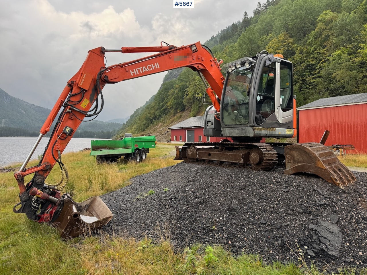 2011 Hitachi ZX 85 US-3 w/rotor tilt and buckets - Minigrävmaskin: bild 3 2011 Hitachi ZX 85 US-3 w/rotor tilt and buckets - Minigrävmaskin: bild 3