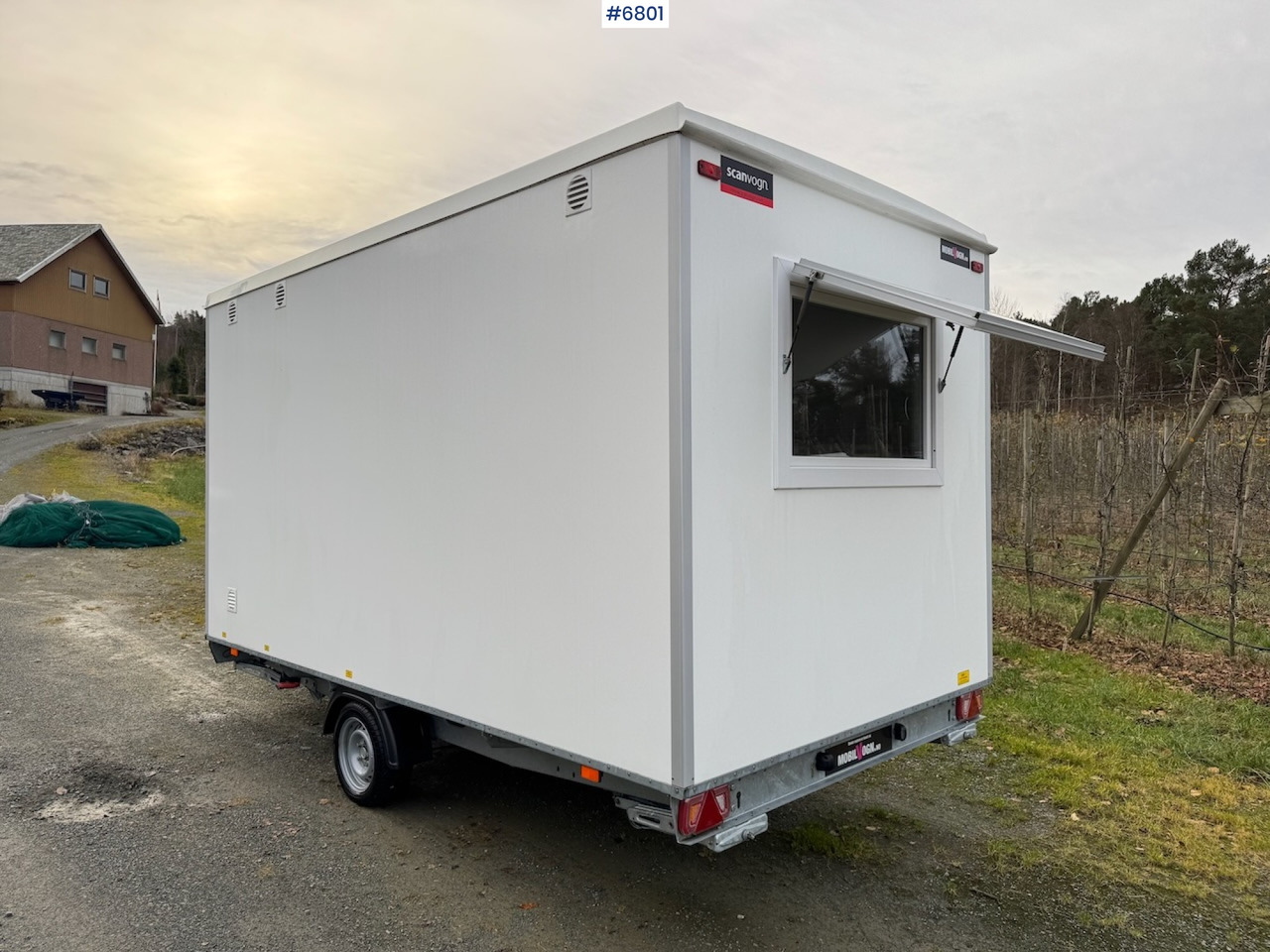2022 Scanvogn 420- 3 door 6P Office van w/ toilet and storage room. - Container hus, Släp: bild 5 2022 Scanvogn 420- 3 door 6P Office van w/ toilet and storage room. - Container hus, Släp: bild 5