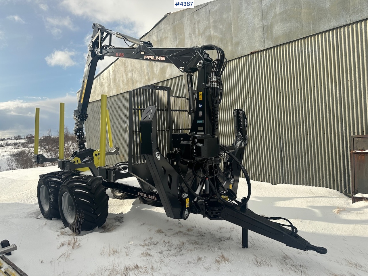 2023 Palms u12 timber trailer w/ Palms 5,85 krane. Never used. - Timmersläp: bild 2 2023 Palms u12 timber trailer w/ Palms 5,85 krane. Never used. - Timmersläp: bild 2