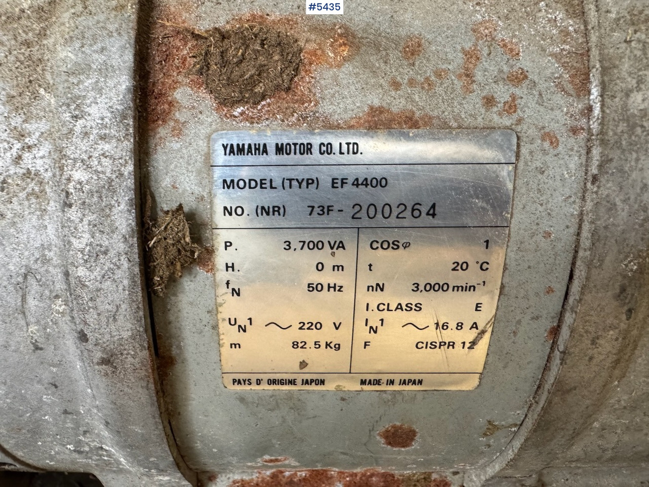 Yamaha EF4400 Generator. - Elgenerator: bild 5 Yamaha EF4400 Generator. - Elgenerator: bild 5