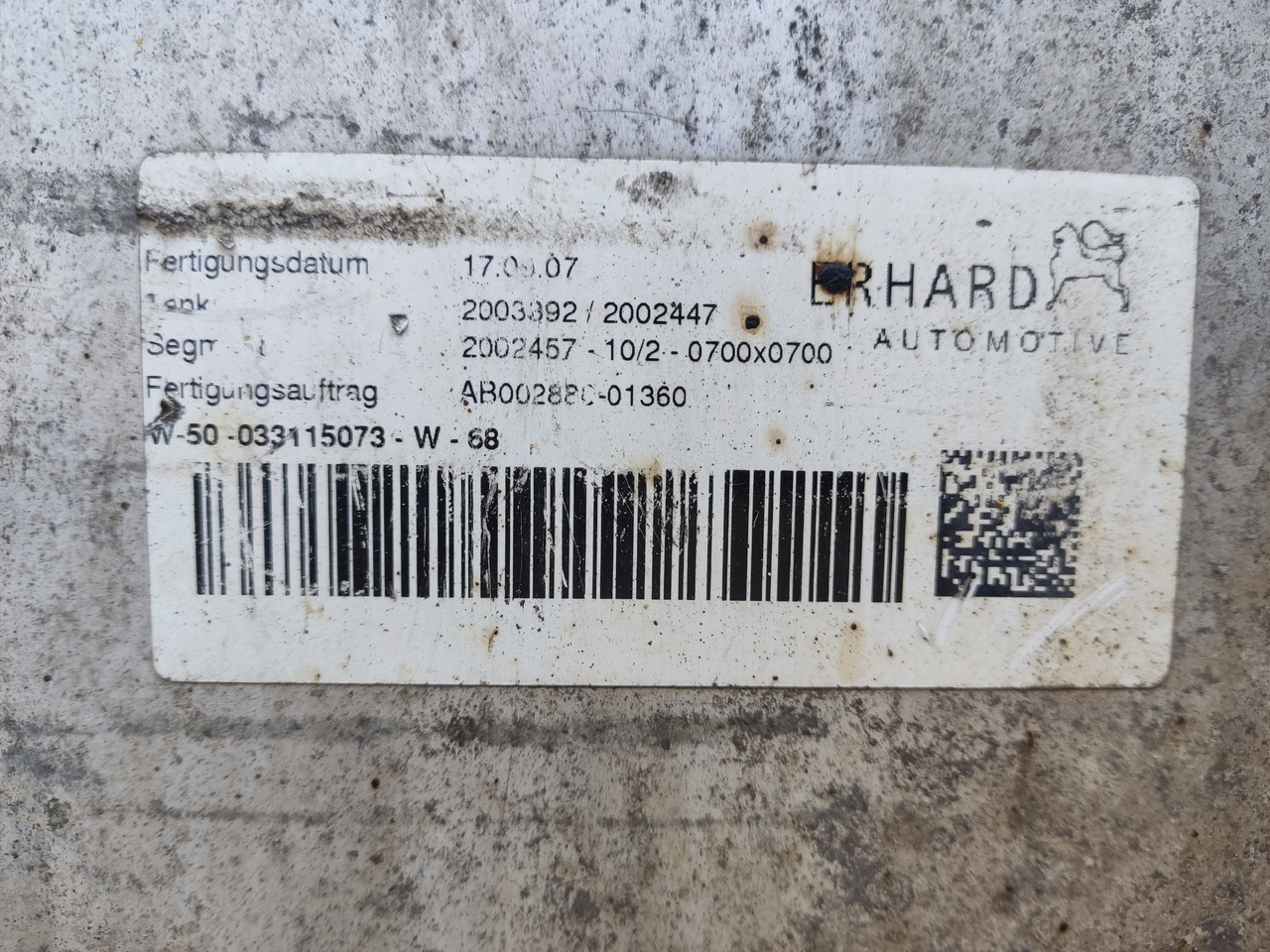 MAN TGA TGX fuel tank 910L - Bränsletank: bild 4 MAN TGA TGX fuel tank 910L - Bränsletank: bild 4