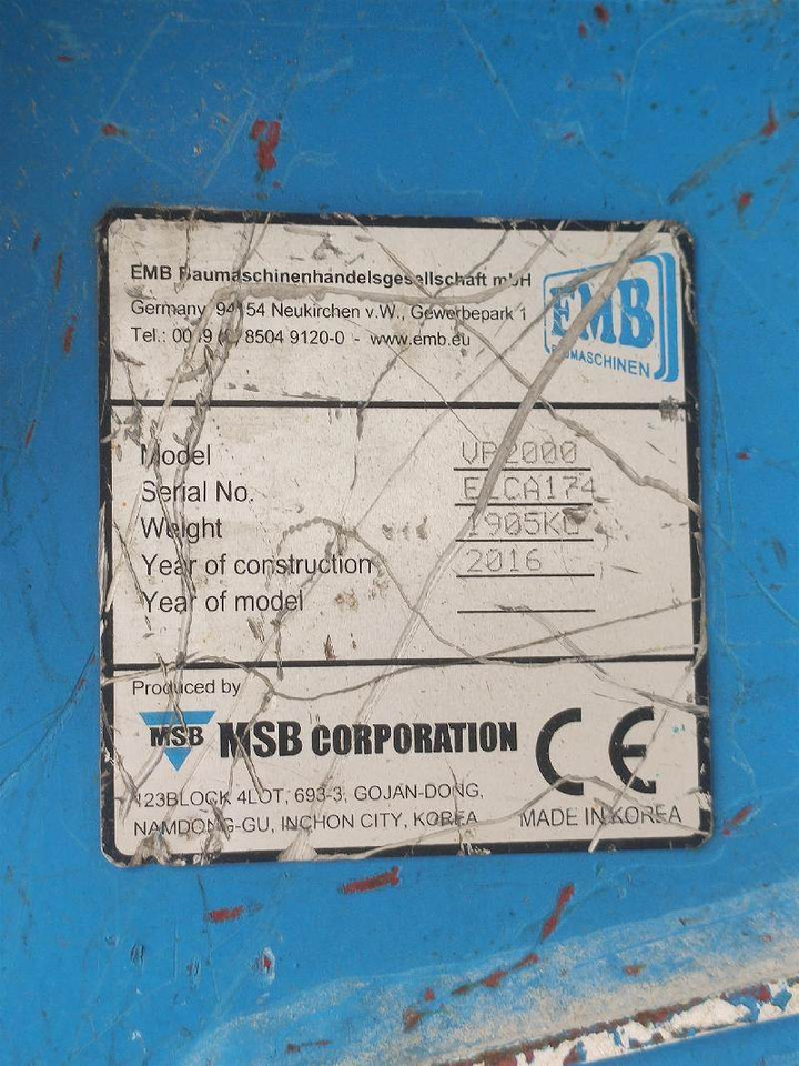 EMB VP2000 - Hydraulisk sax: bild 3 EMB VP2000 - Hydraulisk sax: bild 3