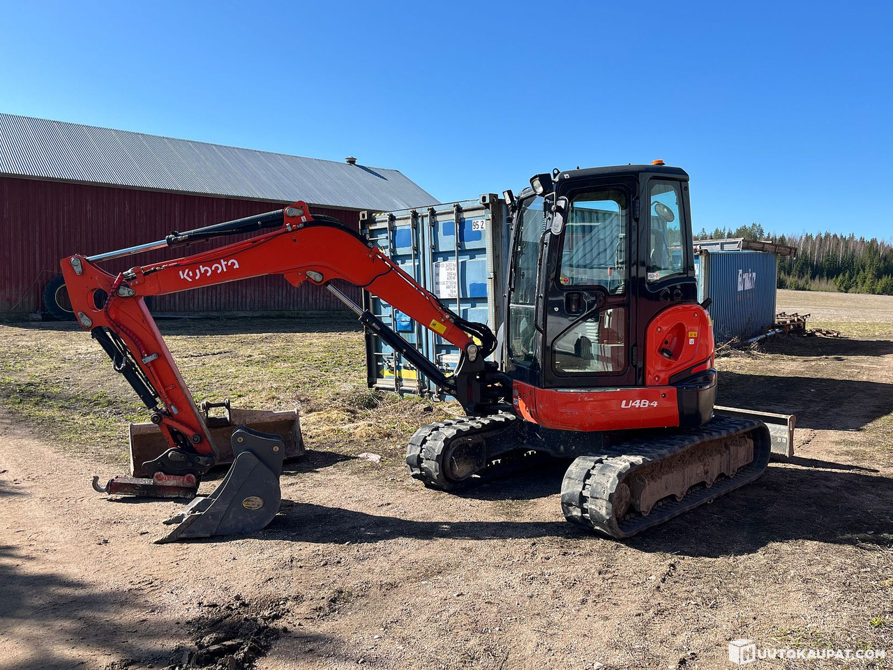 Kubota U48-4, excavator with two buckets, 2015, Kouvola - Övrig maskin: bild 1 Kubota U48-4, excavator with two buckets, 2015, Kouvola - Övrig maskin: bild 1